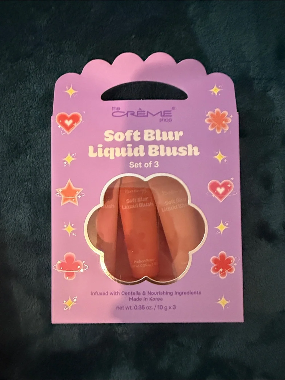 Cherimoya Lip Oil Trio + Soft Blur Liquid Blush Set + mascara duo